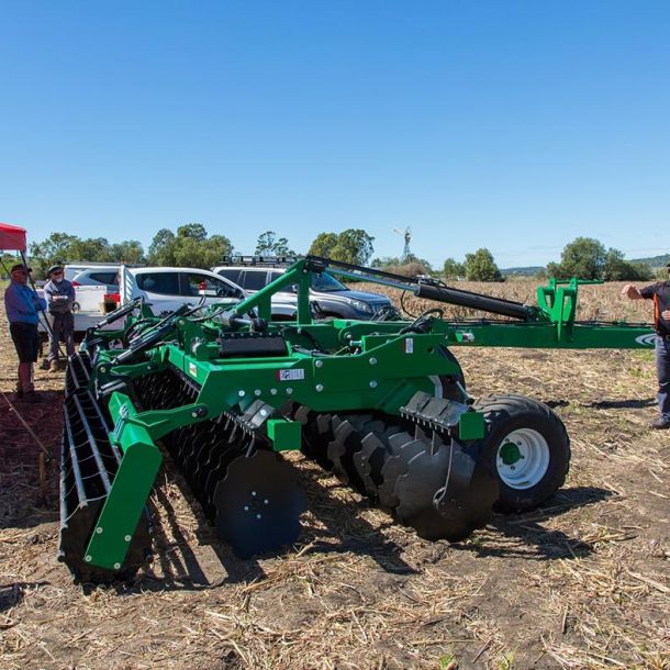 A range of K-Line Ag tillage machines were on show and demonstrated on the day